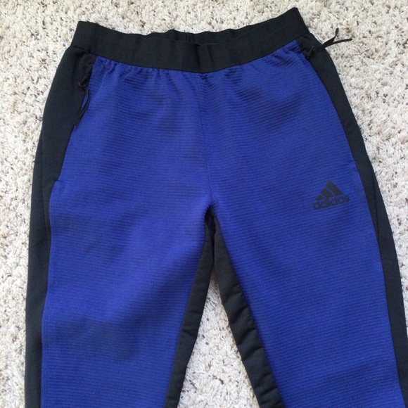 Adidas Mens Pants Cold Roy Jogger Royal Blue and Black Size M - Picture 2 of 5